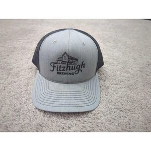 Fitzhugh Brewing Tracker Hat Cap Mens‎ One Size Richardson Gray Snapback